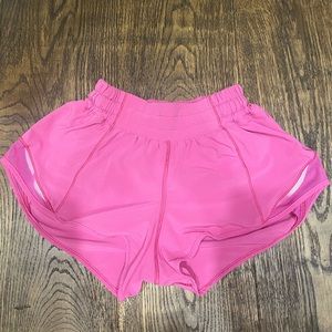 HOTTY HOT SONIC PINK LULULEMON SHORTS